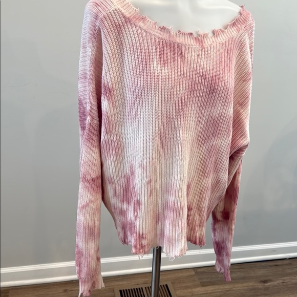 FATE XS Pink Tie-Dye Knit Sweater - Picture 4 of 9